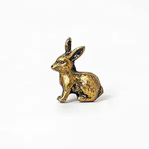 Decokrafts Set of 6 Metal Rabbit Animal Shape for Kids Room Kitchen Cabinet Cupboard Door Knobs Dresser Wardrobe and Drawer Pull