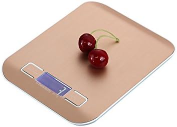 RCYAGO Mini kitchen Digital Scales, Portable Digital Scales 5000g-1g with Backlight LCD Screen Night Vision. (gold)