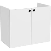 VitrA Shift T20 81000 Sink Cabinet with Lid, Bright White, 80 cm