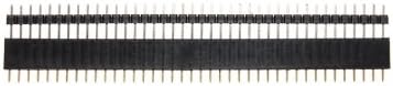 Obsidian 40 Pin 2.54mm Male Female SIL Socket Row Strip PCB Connector