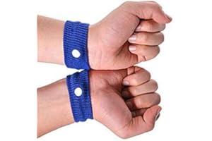 ROSENICE Fasce di malattia Bande di digitopressione 2 coppie Anti-nausea Relief Braccialetti Motion Sick Car Flying Gravidanza Sea Trips (Colore casuale)