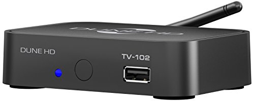 Preisvergleich Produktbild Dune HD TV-102W Media-Streamer (Full HD, HDMI, LAN, WLAN, 3D, HLS Unterstützung, Playlist -Unterstützung, IPTV, Dateibrowser, Internet-Radio, Webbrowser, Sigma Designs SMP8674 / 75, DLNA, Filme, Serie, Musik, Fotos)