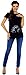 Zeta Ville Maternity - Women's Funny Baby w/h Naughty Finger Scan T-shirt - 069c (Black, UK 10/12)