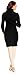 Zeta Ville Women's Maternity Stretch Warm Knit Bodycon Dress Polo Neck - 417c (Black, 8/12)