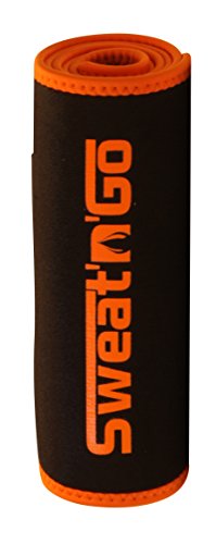 Sweat ’n‘ Go Fitnessgürtel für Männer und Frauen – Schwitzgürtel zur Fettverbrennung – Bauchweggürtel zum Abnehmen für Damen und Herren (schwarz) - 4