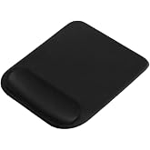 ErgoPlus Wrist Supported Mouse Pad Ergonomic Anti-Slip Base Mouse Pad, Wrist Protective Design Black