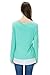 Bearsland Women's Long Sleeves False 2 Pieces Breastfeeding and Nursing Top Green UK Size 12-14