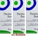 3 x Thealoz Duo Preservative free 10ml for Severe Dry Eyes. NEW!!