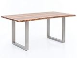 Holztisch BxT: 170x90cm, Höhe: 77cm, Akazie matt lackiert, Echtholz,