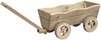 Wooden Decorative Cart Patio Planter Plant Box L100 x 43 x 28 x 45 cm