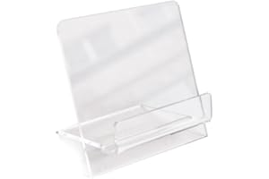 3DSCUBE Porta biglietti da visita in plexiglass, accessorio per scrivanie, tavolo e ufficio, ideale per hotel, attività commerciali, bar e banconi (Orizzontale)