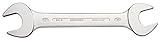 Made in Germany GEDORE 6 5x5,5 Doppelmaulschlüssel, Ausführung nach DIN 3110, hochwertige Industriequalität, Köpfe feingeschliffen, Blendfrei-Optik durch mattes Verchromen, 5x5,5 mm
