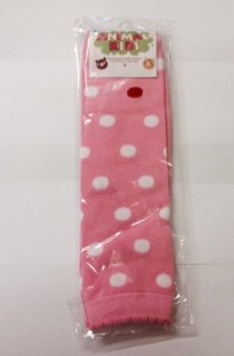 Baby and Toddler Pink Spot Leg Warmers