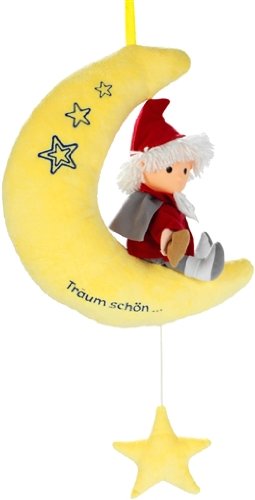 Preisvergleich Produktbild HEUNEC 664272 - Sandmann auf Mond mit Musikzugwerk 30cm