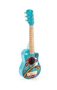 Hape Kids Flower Power First Musical Guitar, Turquoise