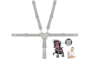 FIGFYOU Sicherheitsgurt für Kinder 5 Punkt Gurt Sicherheitsgurt Gurt Universal Kinderschutzgurt für Kinder Buggy Verstellbare Hochstuhl Sicherheitsgurte Gurte für Kinderwagen, Buggy, Kindersitz