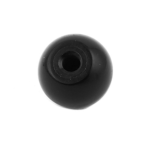sourcingmap® Sourcingmap M9x 25mm Innengewinde rund 39mm Durchmesser Kugel Hebel Knauf schwarz - 2
