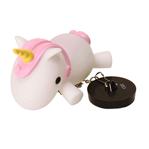 Preisvergleich Produktbild Einhorn Badewannenstöpsel mit LED-Licht - Abflussstopfen