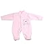 BabyPrem Premature Baby Sleepsuit Velour Clothes Teddy Bear PINK PREM 2