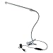 Produktbild WXQP LED-Schreibtischlampe Dimmbares Clip-Licht, 3 Farbtemperatureinstellungen Stufenlos einstellbare Helligkeit USB-Clip-Lampen für Schreibtisch, Bettkopfteil, Computer und Klavier,Silver