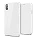 Produktbild SMART Legend iPhone X Hülle Handyhülle Schutzhülle Hardcase PC&TPU Wallet Flip Case Klapphülle Ultra Slim Dünn mit Kartenfach Klappbar Magnetisch - Weiß