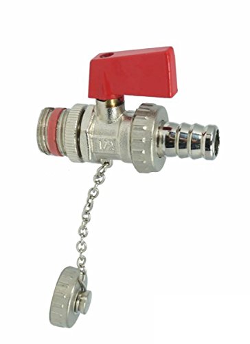 Preisvergleich Produktbild tecuro KFE-Kugelhahn 1 / 2 Kessel Füll- und Entleerungsventil matt verchromt