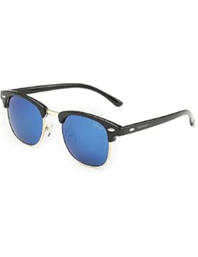 Dollger Wayfarer Clubmaster Sonnenbrille Halbrahmen Metallrahmen Spiegel Sonnenbrille