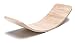 Produktbild Puppenvilla Swing Balance Board aus Holz Transparent Lackiert, Yoga Kinder Wippe Therapie Kreisel Wackel Brett Stabilitätstrainer Gleichgewichtsboard propriozeptives Training Physiotherapie Gymnastik