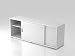 Produktbild Sideboard 1,5 OH, beidseitig nutzbar, Weiß