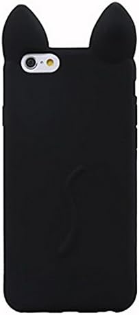 Inonler Funny cat ears Pattern soft case ()(iPhone 5/5S/SE,black)