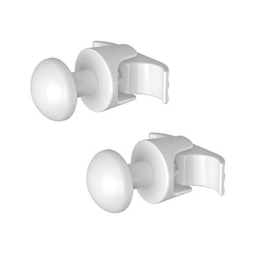 Par de Handy Grip- Portatoallas - No agujereas más los azulejos y no sirve el pegamento, porque se fija directamente sobre tu radiador a columnas de acero - Blanco - 2 piezas
