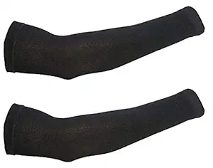 Vinay sales UV Protection Arm Sleeves for Driving and Sports (Black,)