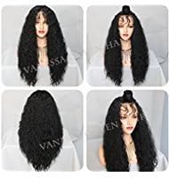 Vanessa Queen Wet Wave Synthetic Lace Front Wig with Baby Hair Loose Curly Hair Black Wigs For Women 26Inch