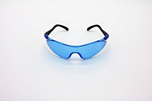 Yalulu 2Pcs Kids Children's Blue Resilient Shatterproof Outdoor Game Protective Goggles Safety Glasses Eyewear for Nerf N-Strike Elite Gun Toy Gun Game Eye Protection