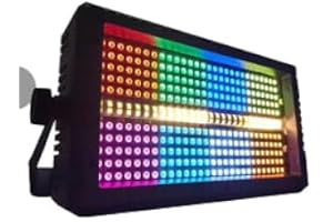 SENLAN 280 pezzi X0,5 W SMD 5050 RGB 3 in 1 più pannello LED bianco strobo luce da 2 modalità DMX512 per discoteca, feste, teatro