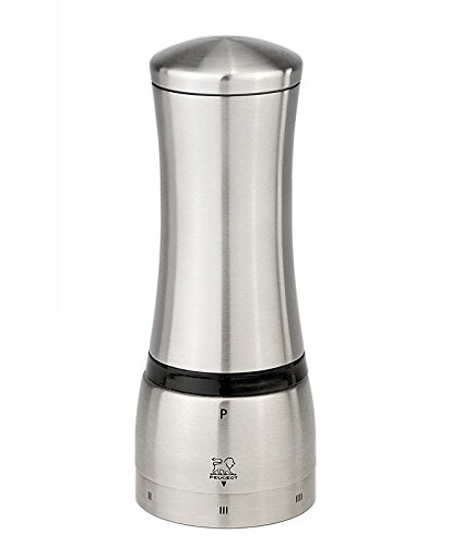 Peugeot 25519 Mahe Pfeffermühle Edelstahl, 6,1 x 6,1 x 16 cm, silber