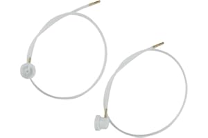 TXUOLIN 2Pcs White Aerosol Nozzle w/ 19.69in. 360 Degrees Extension Hose for Male Stem Spray Cans Fluid Auto Car Nozzle Film 4.5mm Extension Body Repair Tools