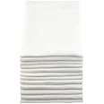 thumbnail image 2 of 12 White Muslin Squares – 100% Cotton, 50x50cm – Baby Soft Swaddle Cloths, Nappy Bibs, Multipurpose 2 of 3