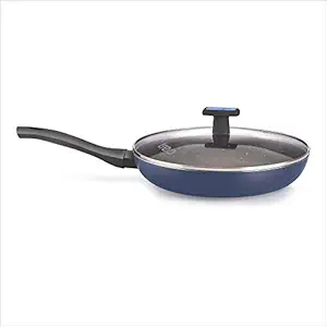Treo by Milton Granito Induction Fry Pan with Lid, 22 cm, Blue