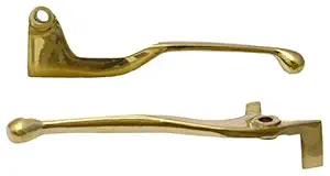 Golden Fox 64 Brass Front Left Upper & Front Right Upper Clutch Lever and Brake Lever for Royal Enfield (Gold)