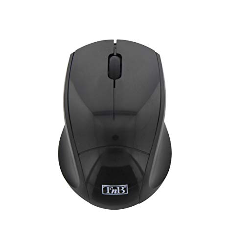 T'NB Ratón Óptico Inalámbrico Negro - Ultra Compacto, Ideal para Portátil PC