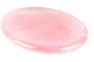 ‎OUUBUUY Ouubuuy | 100% Natursteine Rosenquarz Steine | Kristalle Heilsteine | für Chakra & Meditation | Entspannenden Geist Steine |-Worry Stone