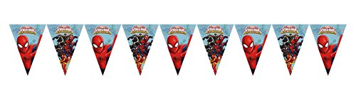 Procos 10108574B – Kinderpartyset – Ultimate Spiderman – Web Warriors, Größe XL, 72-teilig - 9