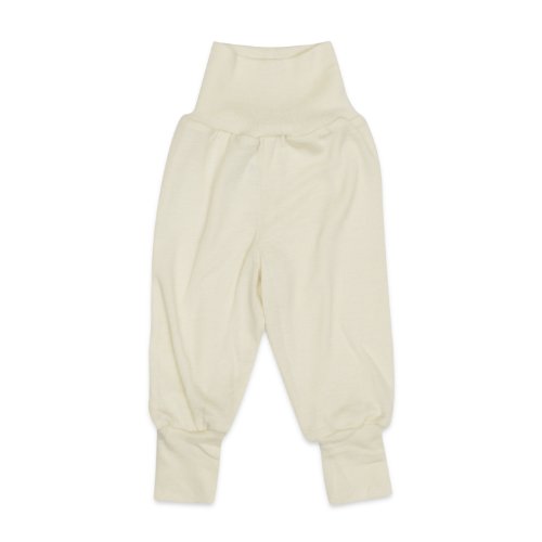 Organic Fine Merino Wool & Silk Baby Trousers Natural 74/80 6-12m