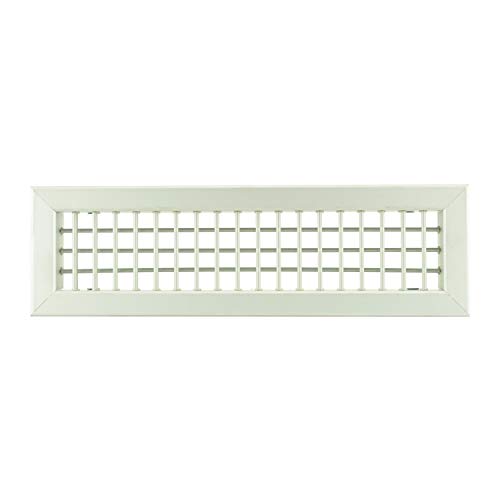 Bocchette Griglie altezza 100mm in Alluminio con Alette orientabili Singolarmente Doppio Filare - Alluminio, 500x100mm