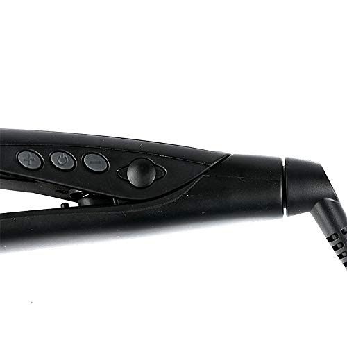 Nulijianchi2 Hair Straightener Ceramic Electric Splint Temperature Control Straightening Plate Multi-Function Perm Hairdresser  Black