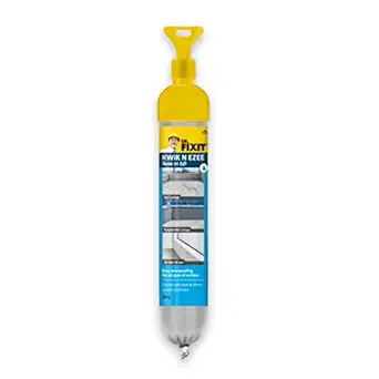 Dr Fixit Kwik N Ezee. Ready to Use Gap and Crack Filler, 150gm (White), DIY Waterproofing for Home Use, Tile Grout and Sealant for Tiles, Concrete, Metal, PVC, Wood, Suitable for Wet & Damp areas