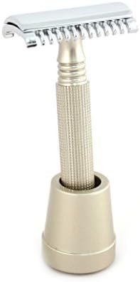 RAZZOOR Shaving Set Gray SH - 2 parts - safety razor and narrow conical holder - fits in every bathroom