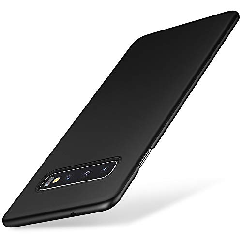 EIISSION Funda Samsung Galaxy S10, Fundas para Samsung Galaxy S10 Carcasa ToughShell Funda táctil Funda Mate Funda Duro y Flexible Carcasa para Samsung Galaxy S10- Negro