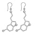 Produktbild Serotonin Molekül earrings-molecular Struktur von Serotonin Ohrringe auf Hebel Rückseite mm Geschenk für Wissenschaftler verpackt mit Serotonin Beschreibung Ohrringe